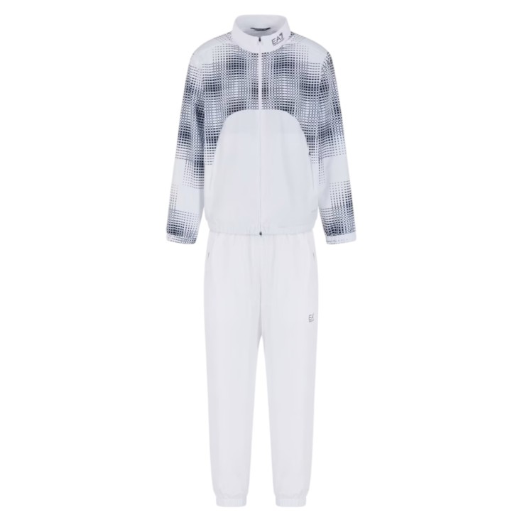 EA7 EMPORIO ARMANI TUTA COMPLETA WHITE TENNIS PRO IN TESSUTO TECNICO VENTUS7