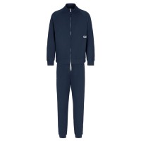 EA7 EMPORIO ARMANI TUTA COMPLETA CORE INDENTITY IN COTONE BLUE