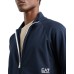 EA7 EMPORIO ARMANI TUTA COMPLETA CORE INDENTITY IN COTONE BLUE