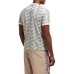 EA7 EMPORIO ARMANI T-SHIRT A MANICA CORTA IN JERSEY DI COTONE REGULAR FIT BEIGE CON STAMPA MONOGRAM LOGO LETTERING ALL OVER	