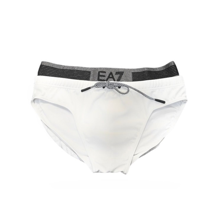 EA7 EMPORIO ARMANI SLIP DA MARE BIANCO DA UOMO 