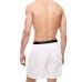 EA7 EMPORIO ARMANI BOXER DA MARE BIANCO CON ELASTICO IN VITA GRIGIO CON LOGO LETTERING 