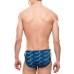 EA7 EMPORIO ARMANI SLIP DA MARE BLU DA UOMO CON STAMPA MONOGRAM 