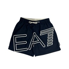 EA7 EMPORIO ARMANI BOXER DA MARE BLU DA UOMO CON LOGO RICAMATO  