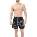 EA7 EMPORIO ARMANI BOXER DA MARE NERO DA UOMO CON LOGO RICAMATO 