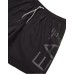 EA7 EMPORIO ARMANI BOXER DA MARE NERO DA UOMO CON LOGO LETTERING ARGENTO 