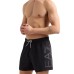 EA7 EMPORIO ARMANI BOXER DA MARE NERO DA UOMO CON LOGO LETTERING ARGENTO 