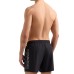 EA7 EMPORIO ARMANI BOXER DA MARE NERO DA UOMO CON LOGO LETTERING ARGENTO 