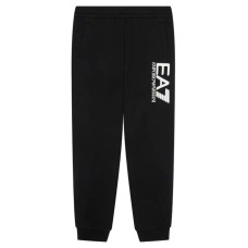 EA7 Emporio Armani Pantalone jogger da bimbo nero con logo 
