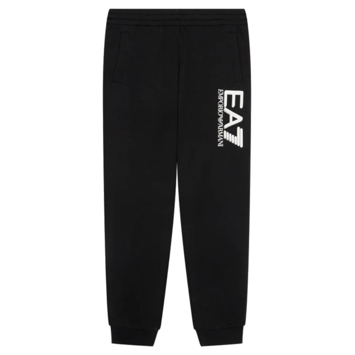 EA7 Emporio Armani Pantalone jogger da bimbo nero con logo 