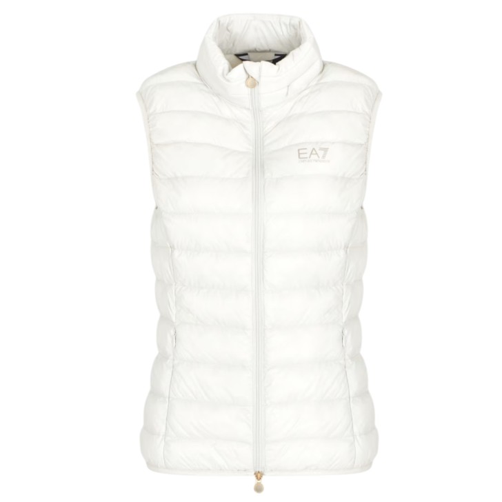 EA7 EMPORIO ARMANI GILET CORE LADY GHIACCIO IMBOTTITO IN MISTO NYLON RICICLATO	