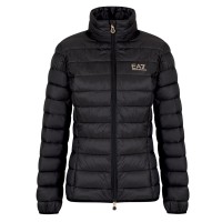 EA7 EMPORIO ARMANI GIUBBOTTO BLACK CORE LADY IMBOTTITA IN MISTO NYLON RICICLATO	