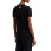EA7 EMPORIO ARMANI T-SHIRT GIROCOLLO A MANICA CORTA BLACK IN COTONE STRETCH LOGO SERIES