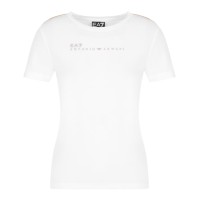 EA7 EMPORIO ARMANI T-SHIRT A MANICA CORTA WHITE DYNAMIC ATHLETE IN TESSUTO TECNICO NATURAL VENTUS7	