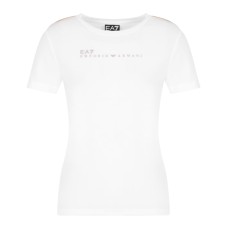 EA7 EMPORIO ARMANI T-SHIRT A MANICA CORTA WHITE DYNAMIC ATHLETE IN TESSUTO TECNICO NATURAL VENTUS7	