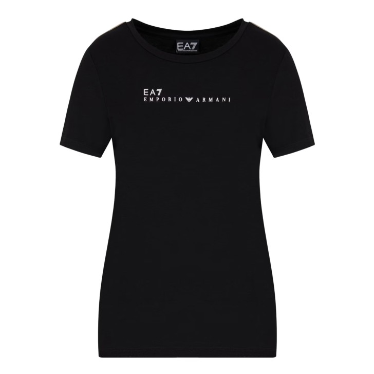 EA7 EMPORIO ARMANI T-SHIRT A MANICA CORTA BLACK DYNAMIC ATHLETE IN TESSUTO TECNICO NATURAL VENTUS7