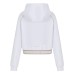 EA7 EMPORIO ARMANI FELPA WHITE CON CAPPUCCIO DYNAMIC ATHLETE IN TESSUTO TECNICO NATURAL VENTUS7	