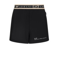 EA7 EMPORIO ARMANI SHORTS BLACK DYNAMIC ATHLETE IN TESSUTO TECNICO NATURAL VENTUS7