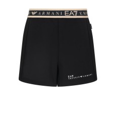 EA7 EMPORIO ARMANI SHORTS BLACK DYNAMIC ATHLETE IN TESSUTO TECNICO NATURAL VENTUS7