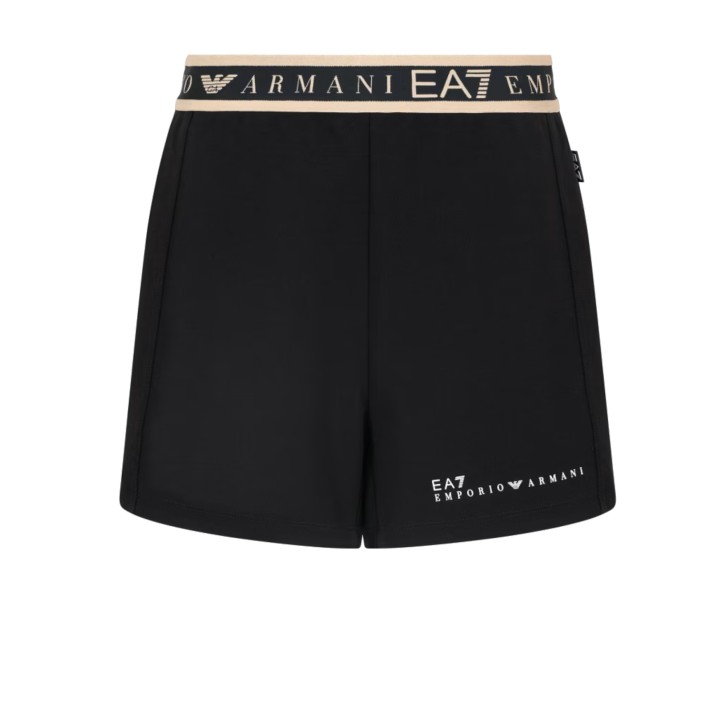 EA7 EMPORIO ARMANI SHORTS BLACK DYNAMIC ATHLETE IN TESSUTO TECNICO NATURAL VENTUS7