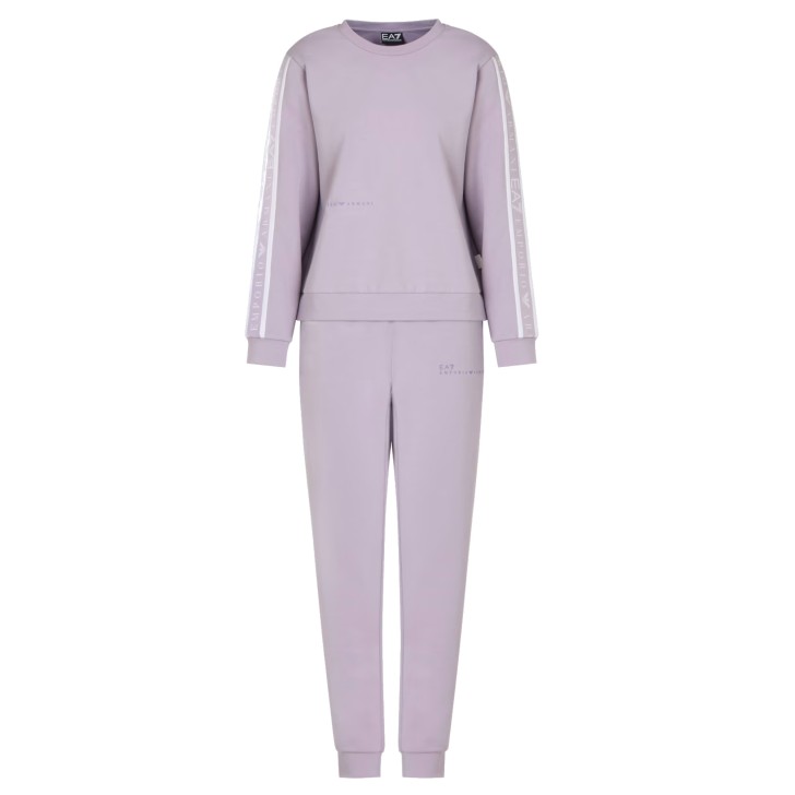 EA7 EMPORIO ARMANI COMPLETO LILLA FELPA/PANTALONE DYNAMIC ATHLETE IN TESSUTO TECNICO NATURAL VENTUS7	