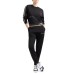 EA7 EMPORIO ARMANI COMPLETO BLACK FELPA/PANTALONE DYNAMIC ATHLETE IN TESSUTO TECNICO NATURAL VENTUS7