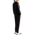 EA7 EMPORIO ARMANI COMPLETO BLACK FELPA/PANTALONE DYNAMIC ATHLETE IN TESSUTO TECNICO NATURAL VENTUS7