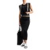 EA7 EMPORIO ARMANI BODY BLACK DYNAMIC ATHLETE IN TESSUTO TECNICO NATURAL VENTUS7
