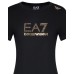 EA7 EMPORIO ARMANI ABITO BLACK A MANICA CORTA EVOLUTION IN JERSEY IN MISTO COTONE E MODAL STRETCH