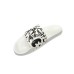 EA7 EMPORIO ARMANI CIABATTA DA UOMO BIANCA CON STAMPA ALL OVER 