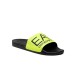 EA7 EMPORIO ARMANI CIABATTA DA UOMO NERA E GIALLO FLUO 