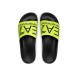 EA7 EMPORIO ARMANI CIABATTA DA UOMO NERA E GIALLO FLUO 
