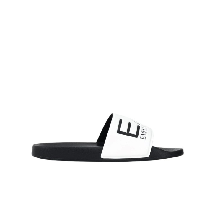 EA7 EMPORIO ARMANI CIABATTA DA UOMO BIANCA E NERA