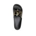 EA7 EMPORIO ARMANI CIABATTA NERA DA UOMO CON LOGO ORO 