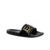 EA7 EMPORIO ARMANI CIABATTA NERA DA UOMO CON LOGO ORO 