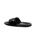 EA7 EMPORIO ARMANI CIABATTA NERA DA UOMO CON LOGO ORO 