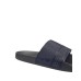 EA7 EMPORIO ARMANI CIABATTA DA UOMO BLU CON LOGO LETTERING NERO 