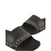 EA7 EMPORIO ARMANI CIABATTA DA UOMO NERA CON LOG LETTERING ORO 