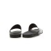 Emporio Armani Ciabatta da uomo Nera/Argento con logo all over