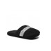 Emporio Armani Pantofole in spugna nera con logo lettering