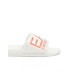 EA7 Emporio Armani Ciabatta da Uomo Bianca con inserti Arancione Fluo