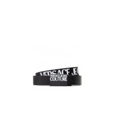 Versace Jeans Couture Cintura Nera con logo bianco Reversibile Nera da Uomo