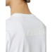 K-Way T-shirt bianca in jersey di cotone con logo applicato nella parte anteriore 