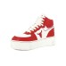 Windsor Smith Sneakers alta da donna in pelle bianca 
