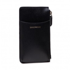 Emporio Armani Phone case granato con logo serigrafato