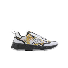 Versace Jeans Couture Sneakers da Uomo Bianca con stampa Baroque all over