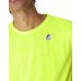 K-Way T-shirt LE VRAI EDOUARD FLUO a manica corta giallo fluo con logo stampato K-WAY nella parte anteriore