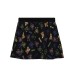 Moschino Gonna nera con logo lettering e Teddy multicolor All Over