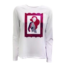 Emporio Armani Maglia a manica lunga Bianca con stampa