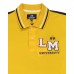La Martina Polo da Uomo Gialla Logo a contrasto 